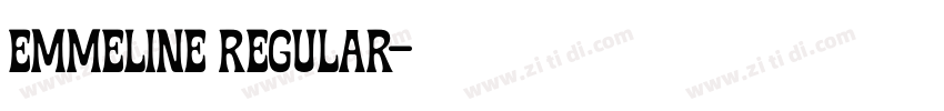 Emmeline Regular字体转换